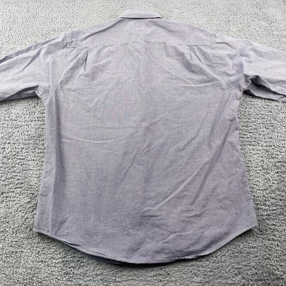 Brooks Brothers Shirt Womens 8 Blue Micro Check Cotton Button Up Classic Preppy - Picture 4 of 9